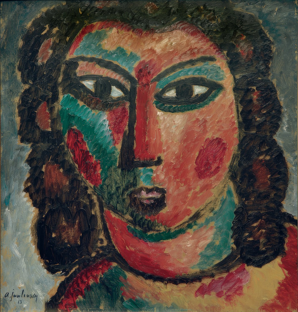 Braune Locken von Alexej von Jawlensky