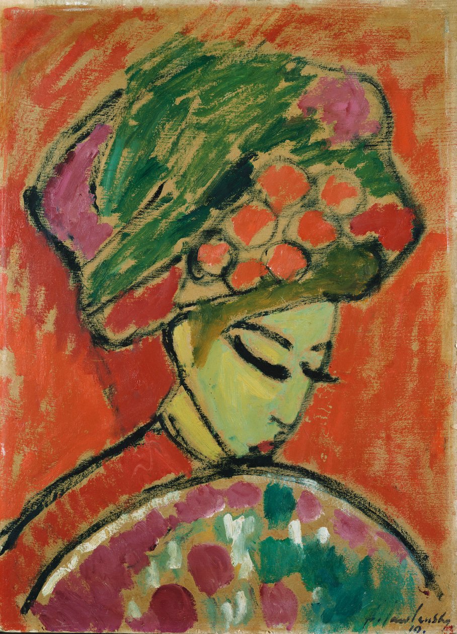 Mädchen mit Turban von Alexej von Jawlensky