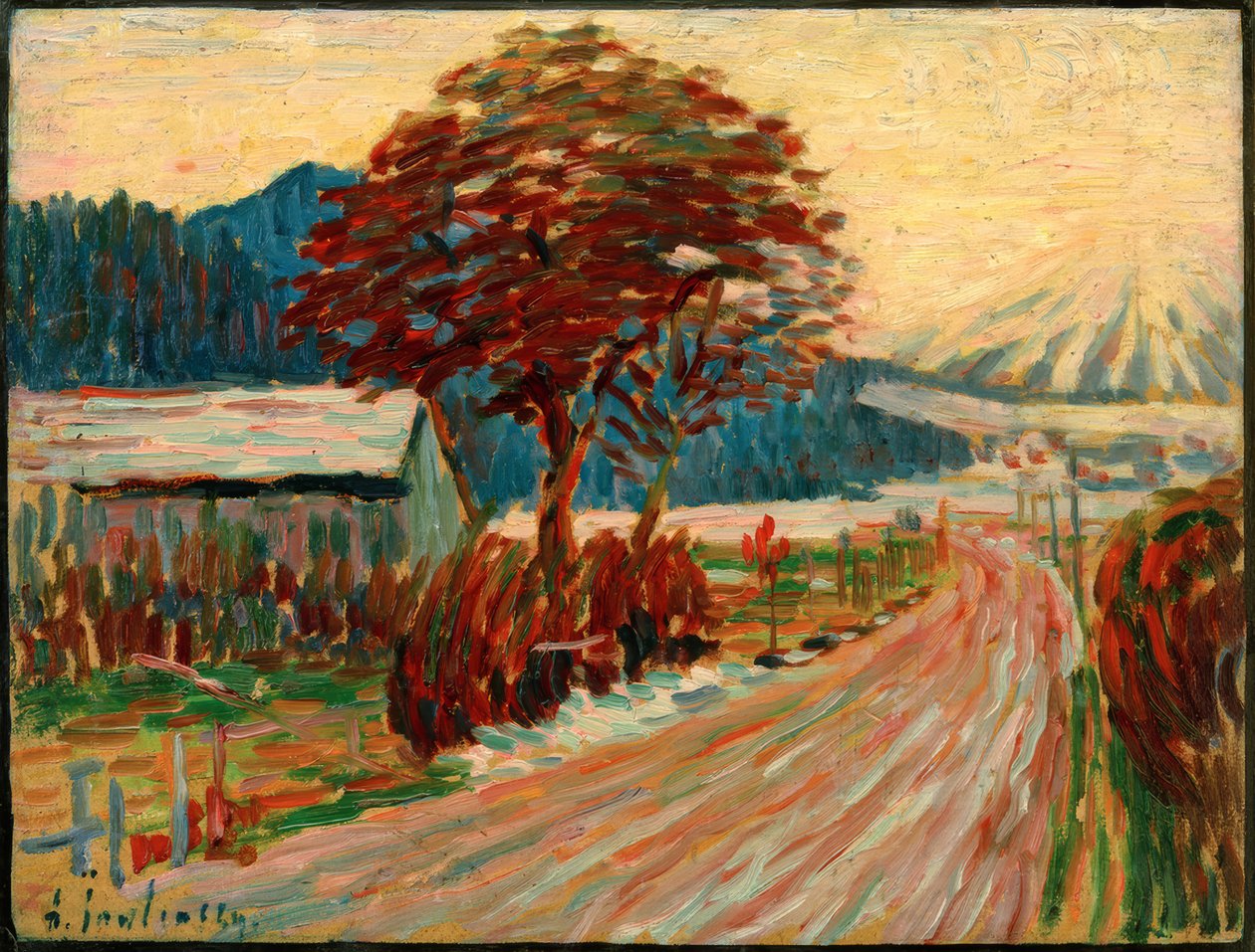 Landstraße in Füssen von Alexej von Jawlensky
