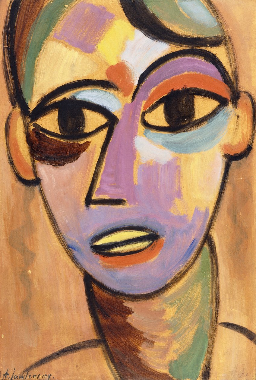 Mystischer Kopf: Jüngling I, ca. 1917 von Alexej von Jawlensky