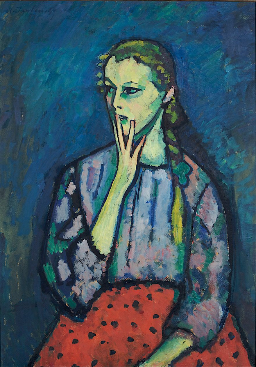 Porträt eines Mädchens von Alexej von Jawlensky