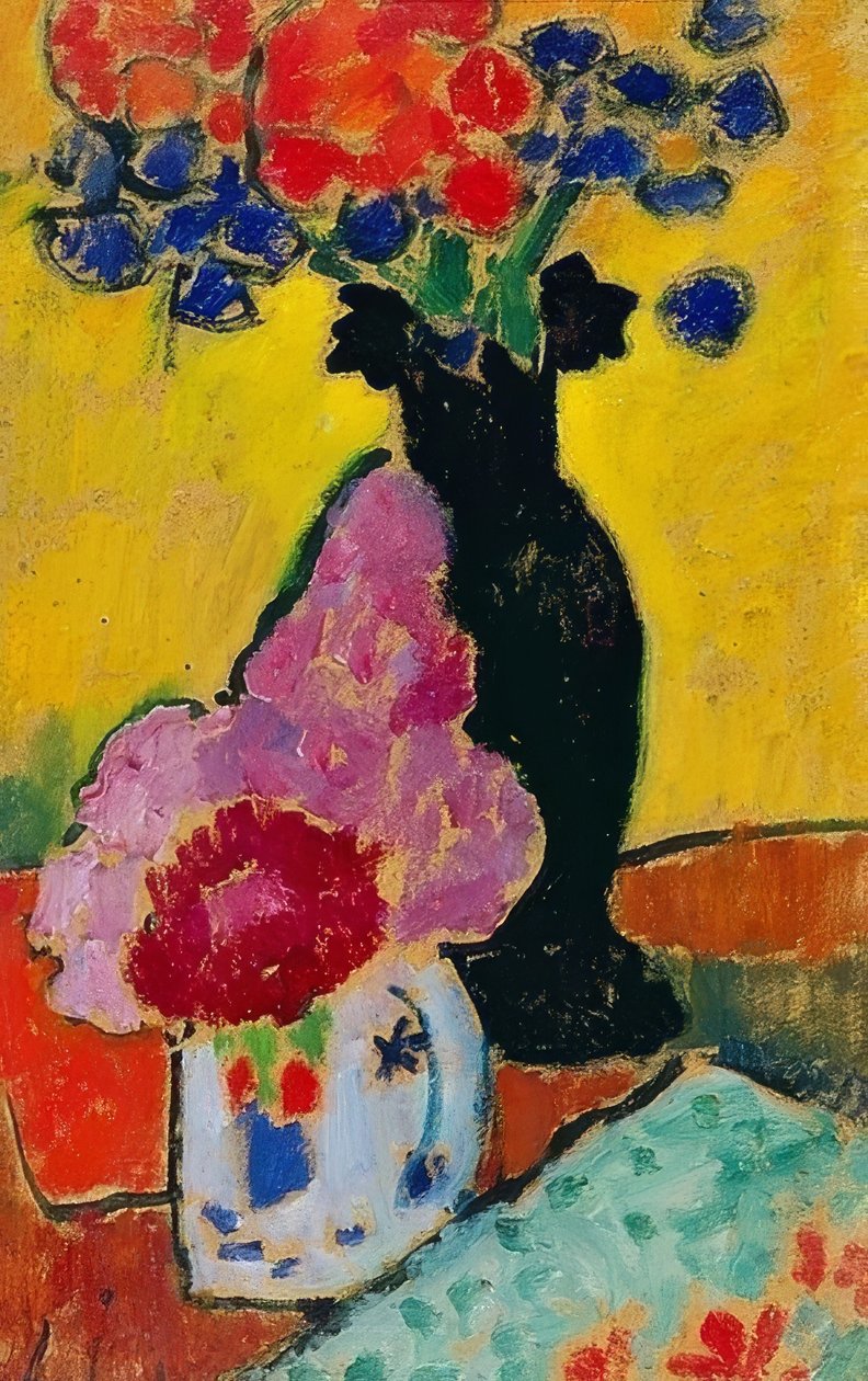 Stilleben mit schwarzer Vase von Alexej von Jawlensky