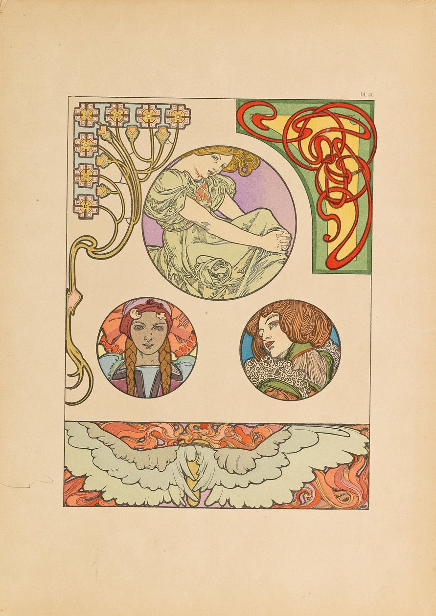 Documents Décoratifs von Alfons Marie Mucha