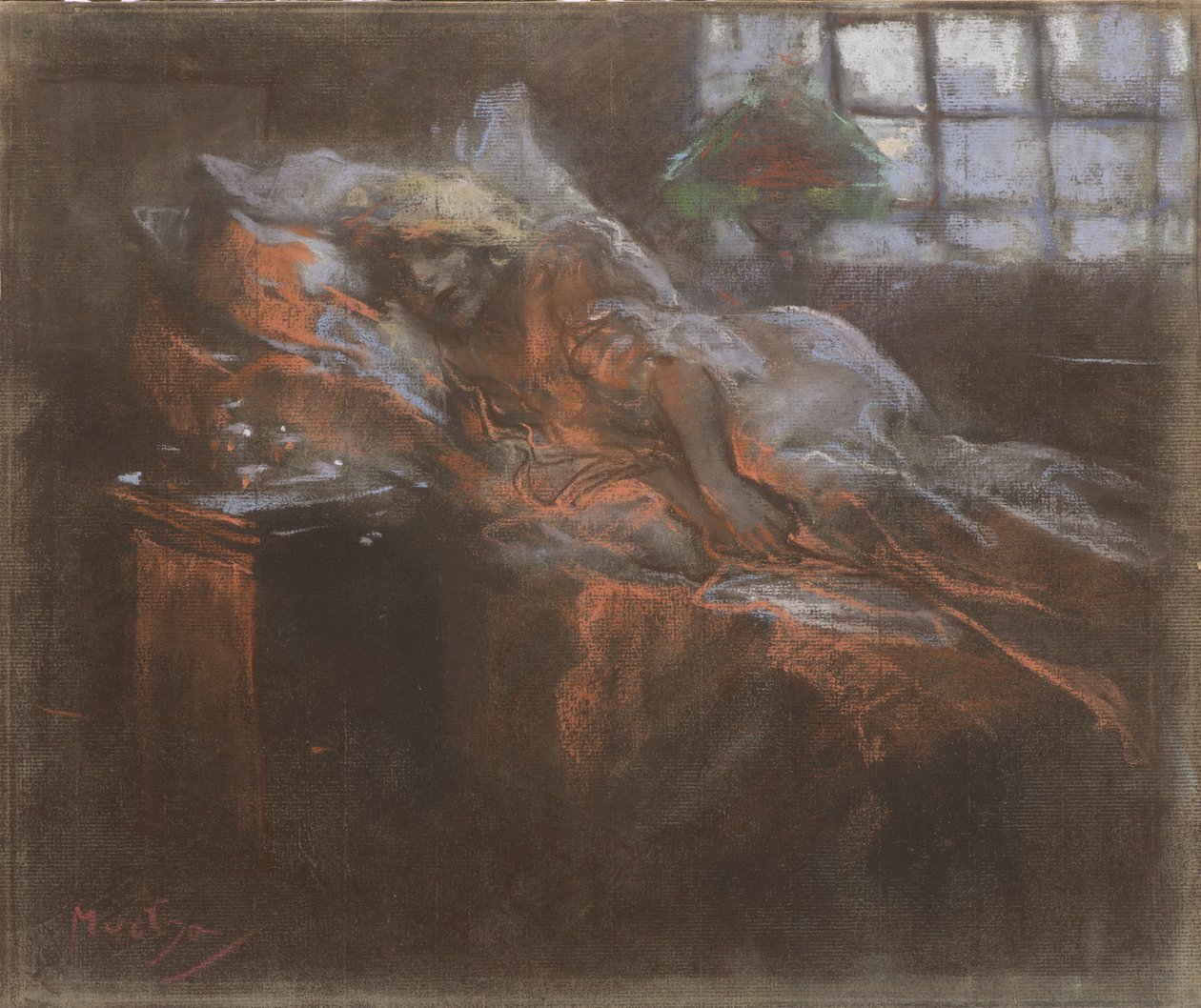 Träumend von Alfons Marie Mucha