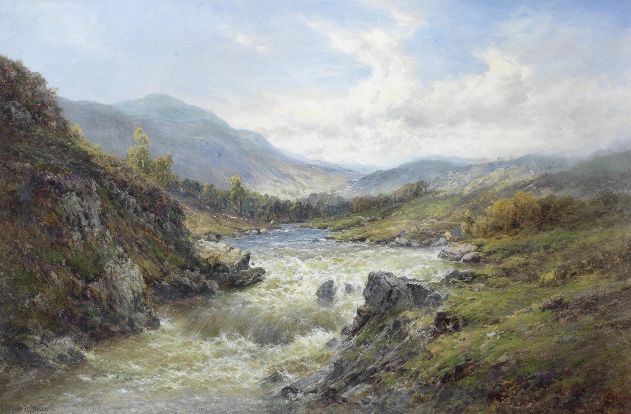 Wasserfälle des Tay von Alfred de Breanski