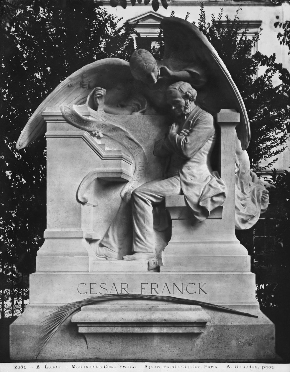 Denkmal für Cesar Franck, Place St. Clotilde, 1891 (Marmor) von Alfred Charles Lenoir