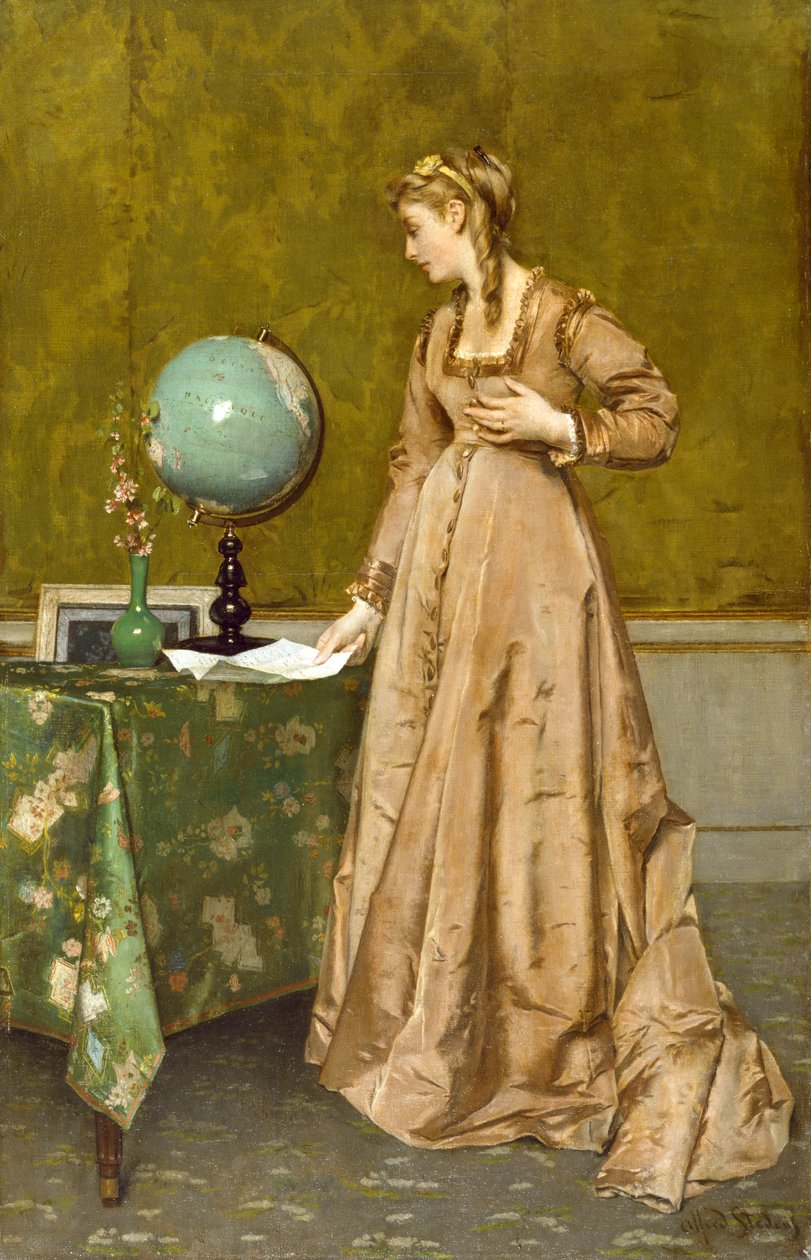 Nachrichten aus der Ferne, 1860er Jahre von Alfred Emile Stevens