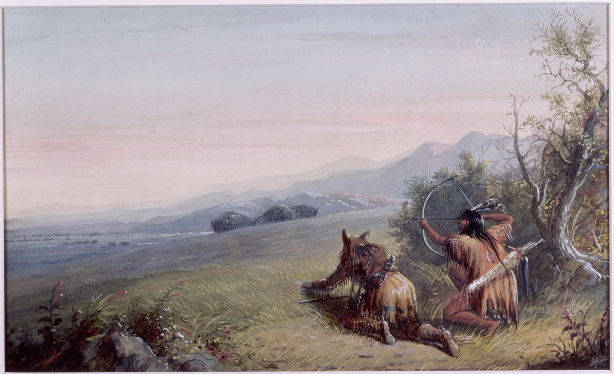 Annäherung an Buffalo, 1837 von Alfred Jacob Miller