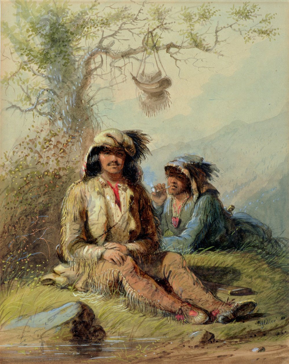 Trapper, 1858 von Alfred Jacob Miller
