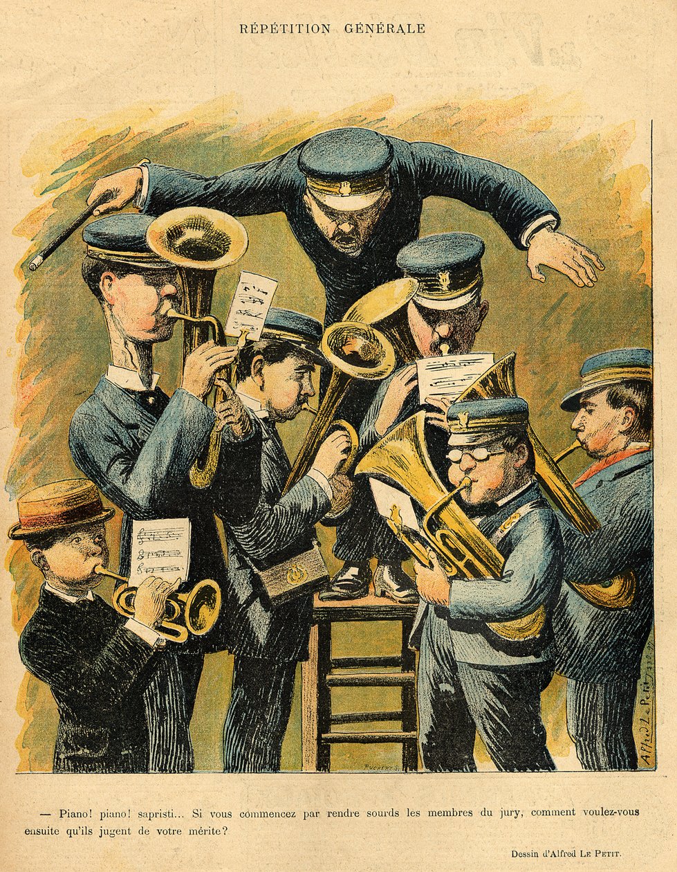 Bandprobe, von der Rückseite von 