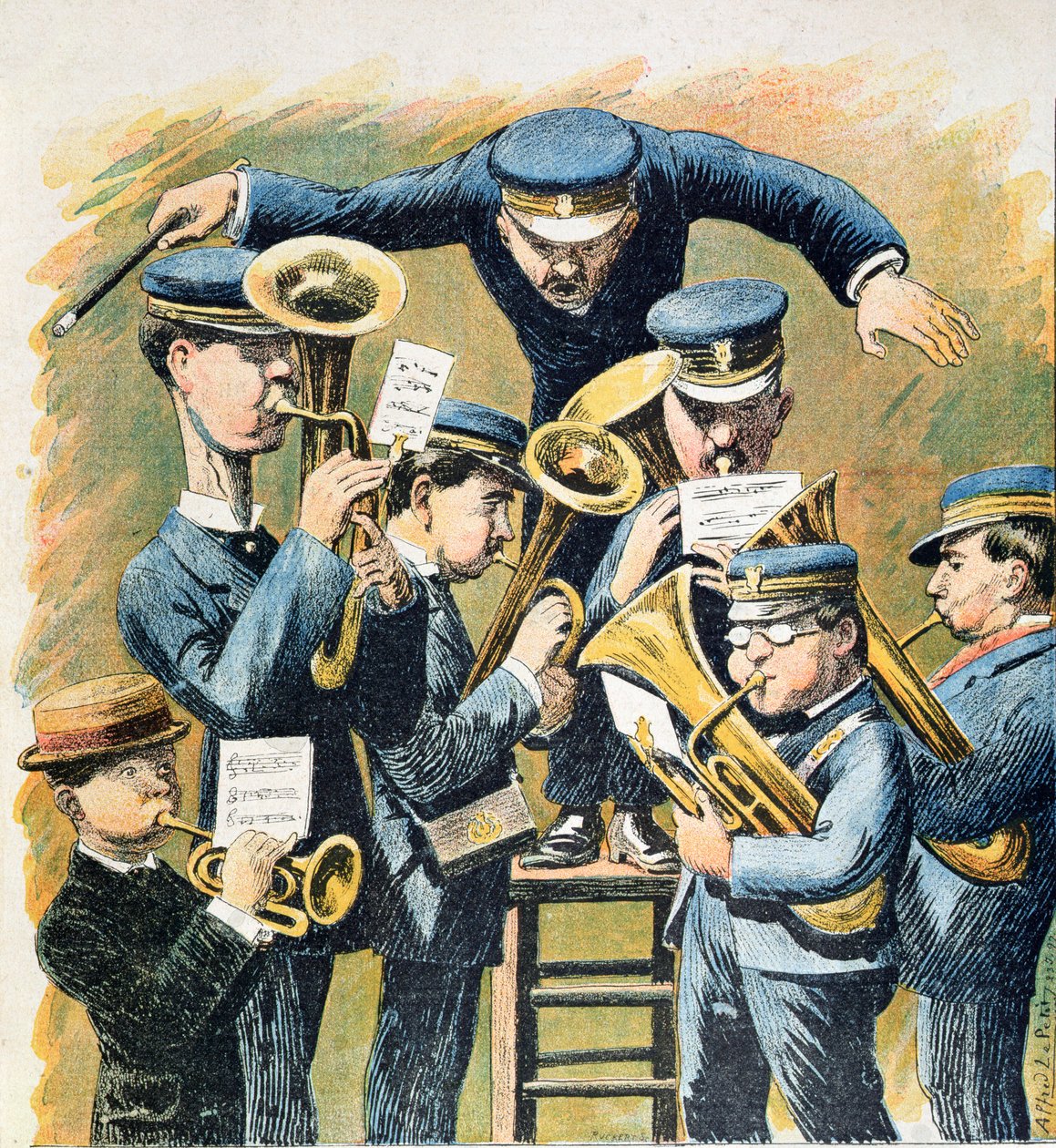 Die Fanfare, 1898 von Alfred Le Petit