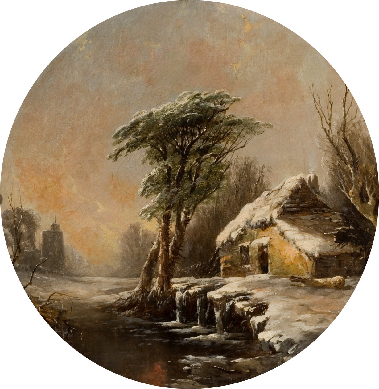 Winterszene von Alfred Montague