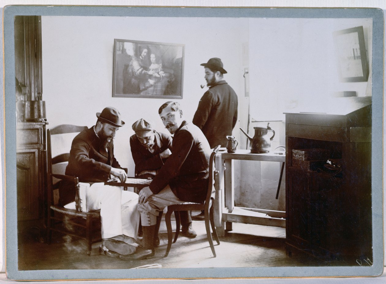 Dame spielen im Le Relais, Ende des 19. Jahrhunderts von Alfred Natanson