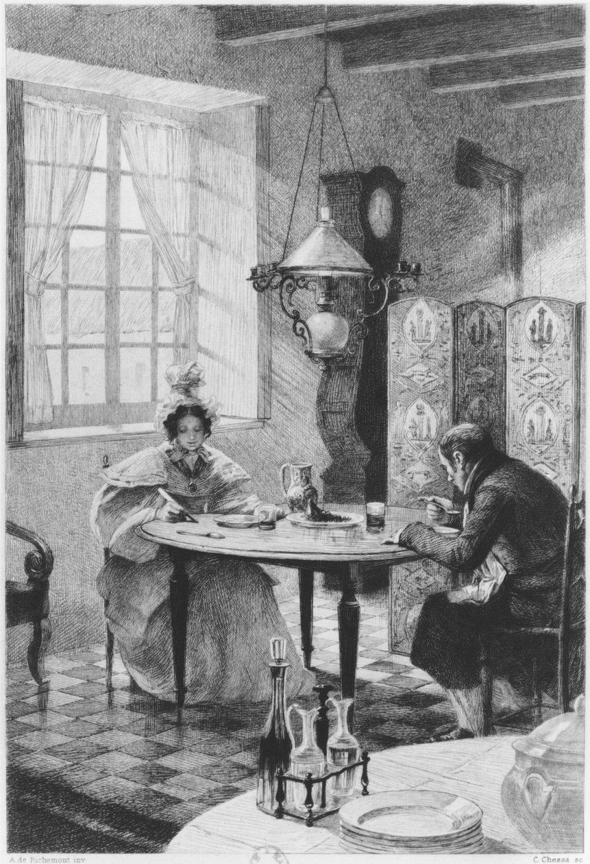 Emma und Charles Bovary, Illustration aus 