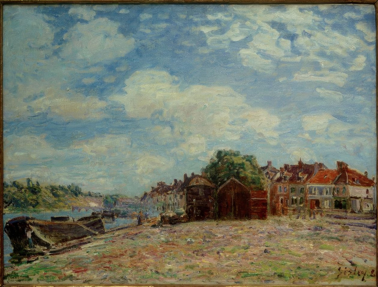 Der Loing bei Saint-Mammès von Alfred Sisley