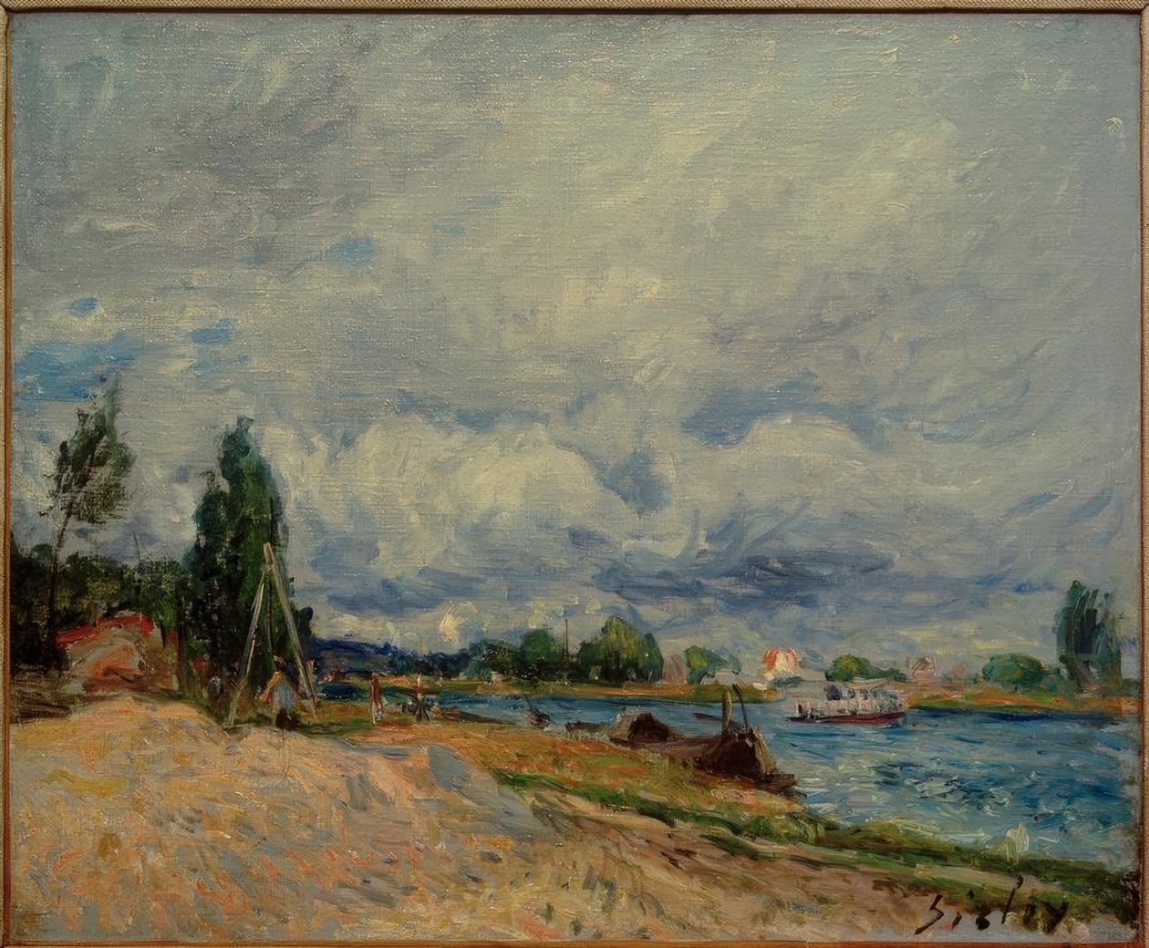 Die Ufer des Loing von Alfred Sisley