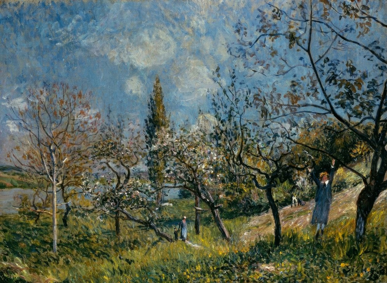 Obstgarten im Frühling von Alfred Sisley