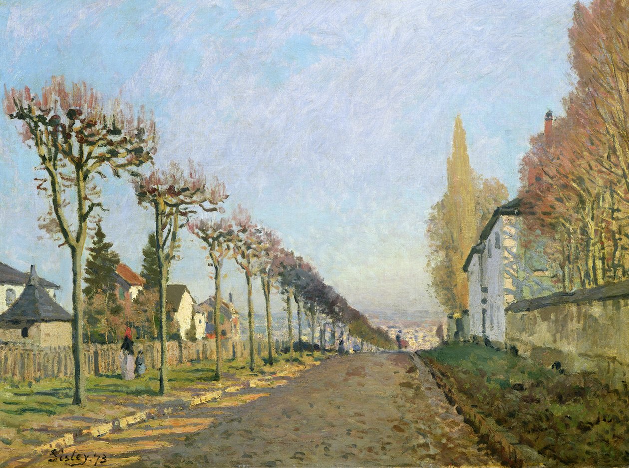 Rue de la Machine, Louveciennes, 1873 von Alfred Sisley