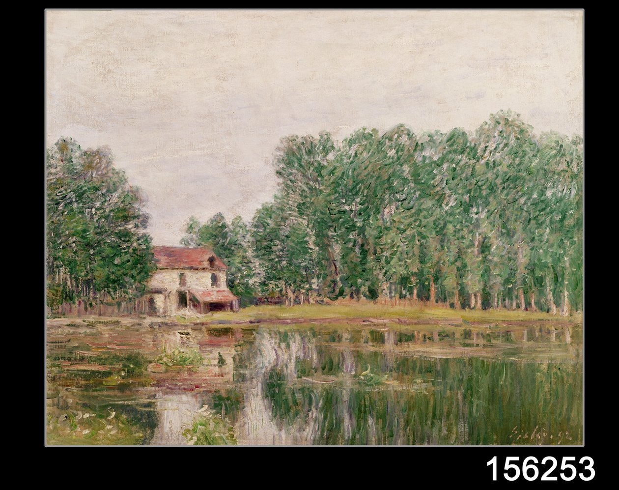 Die Ufer des Kanals bei Moret-sur-Loing, 1892 von Alfred Sisley