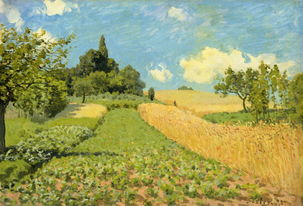 Das Kornfeld (bei Argenteuil) von Alfred Sisley