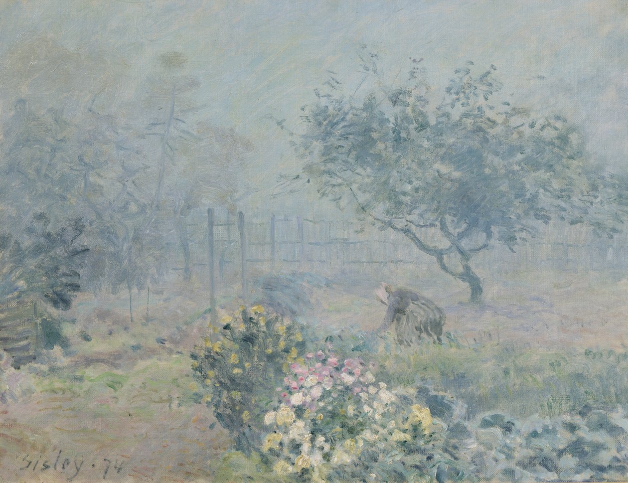Der Nebel, Voisins, 1874 von Alfred Sisley