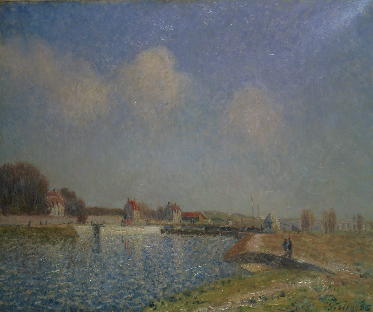 Der Loing bei Saint-Mammes, 1885 von Alfred Sisley