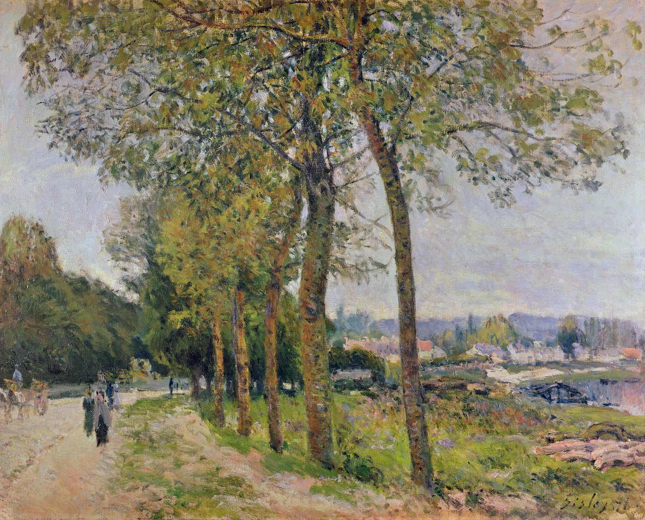 Die Seine bei Marly, 1876 von Alfred Sisley