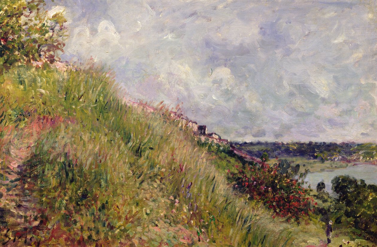 Die Seine, Blick auf die Hänge von By, 1881 von Alfred Sisley