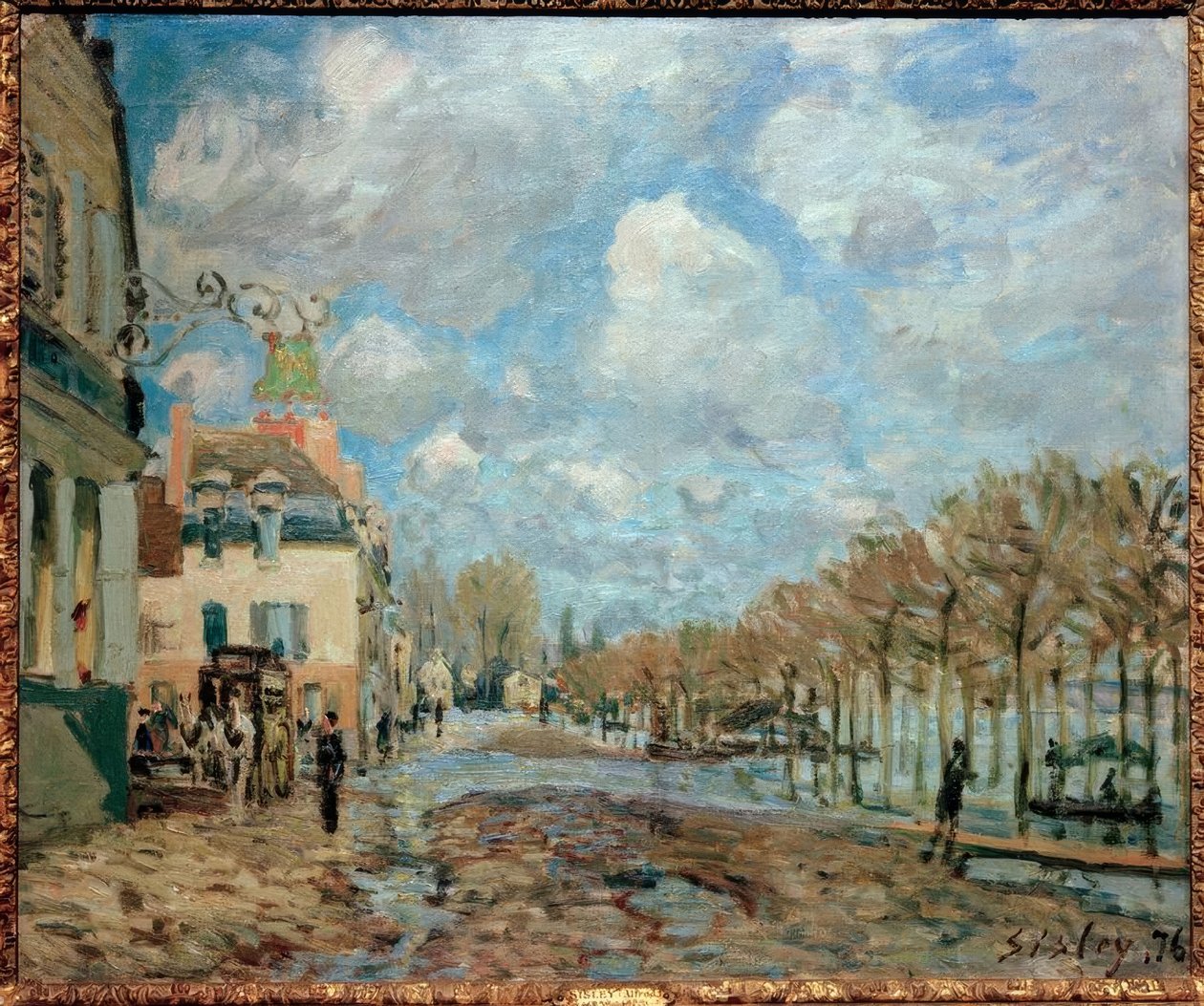 Überschwemmung in Port-Marly von Alfred Sisley