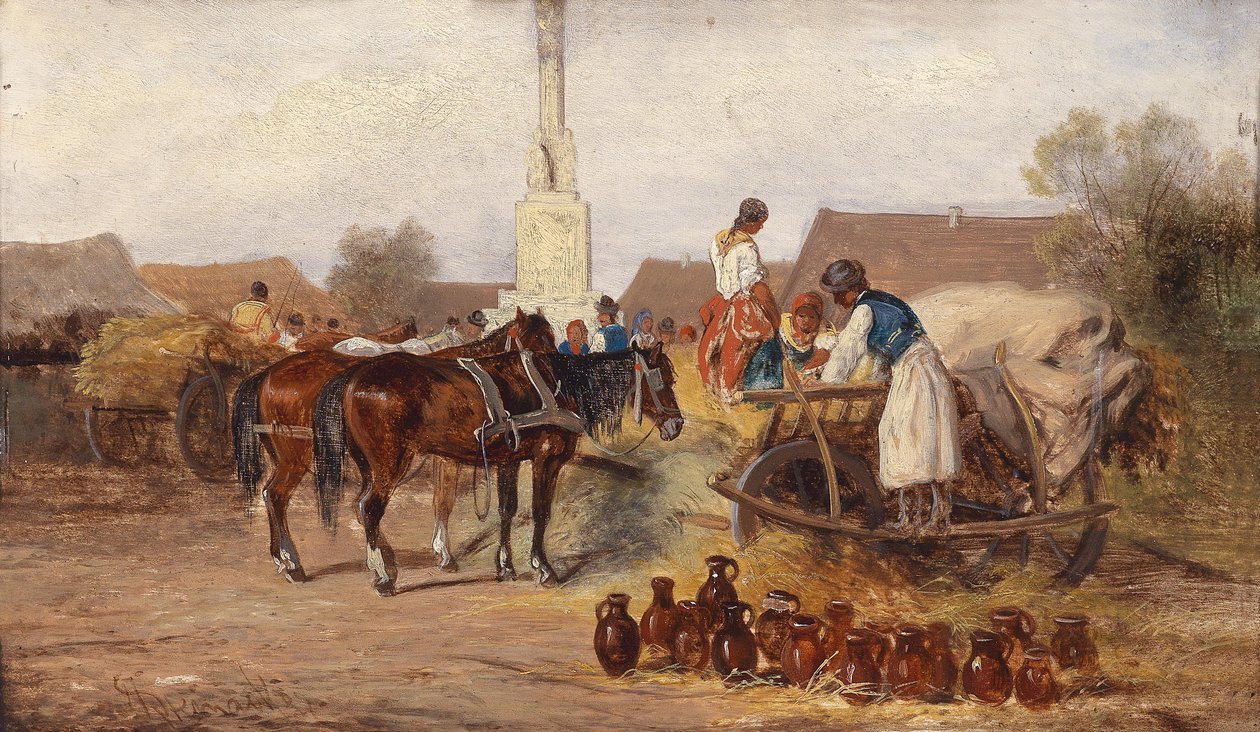 Am Töpfermarkt von Alfred Steinacker