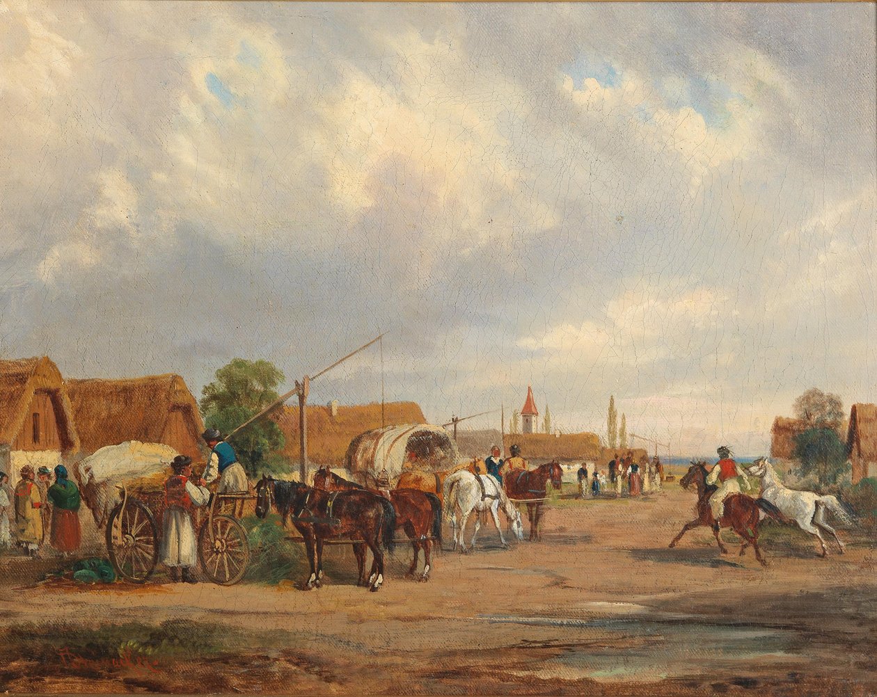 Ungarisches Dorf von Alfred Steinacker
