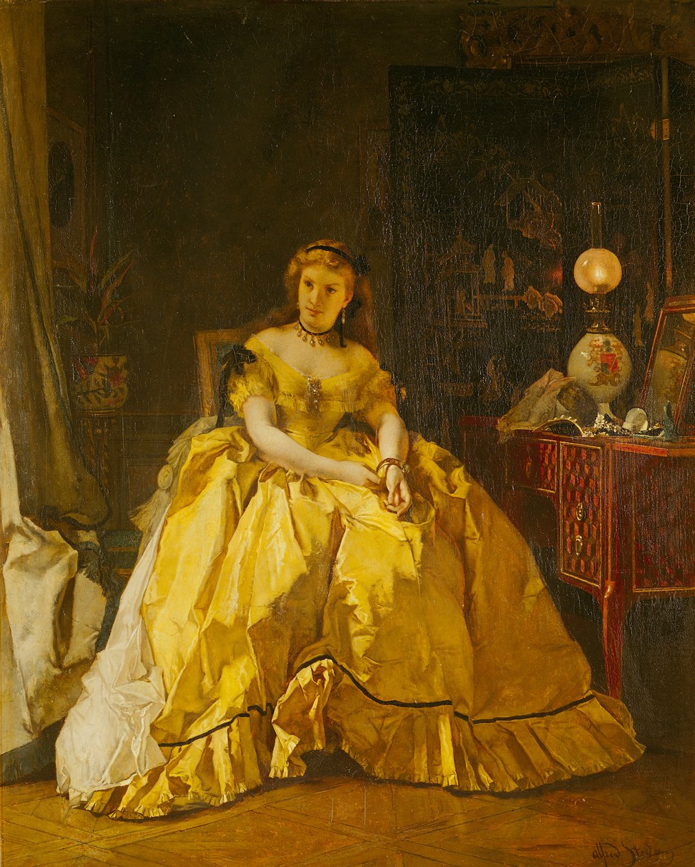 Nach dem Ball von Alfred Emile Stevens