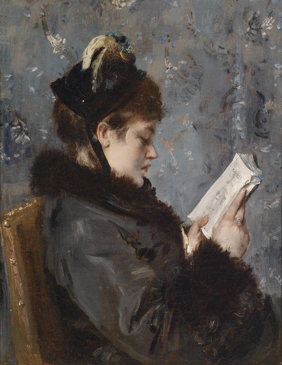 Lesende junge Dame von Alfred Emile Stevens