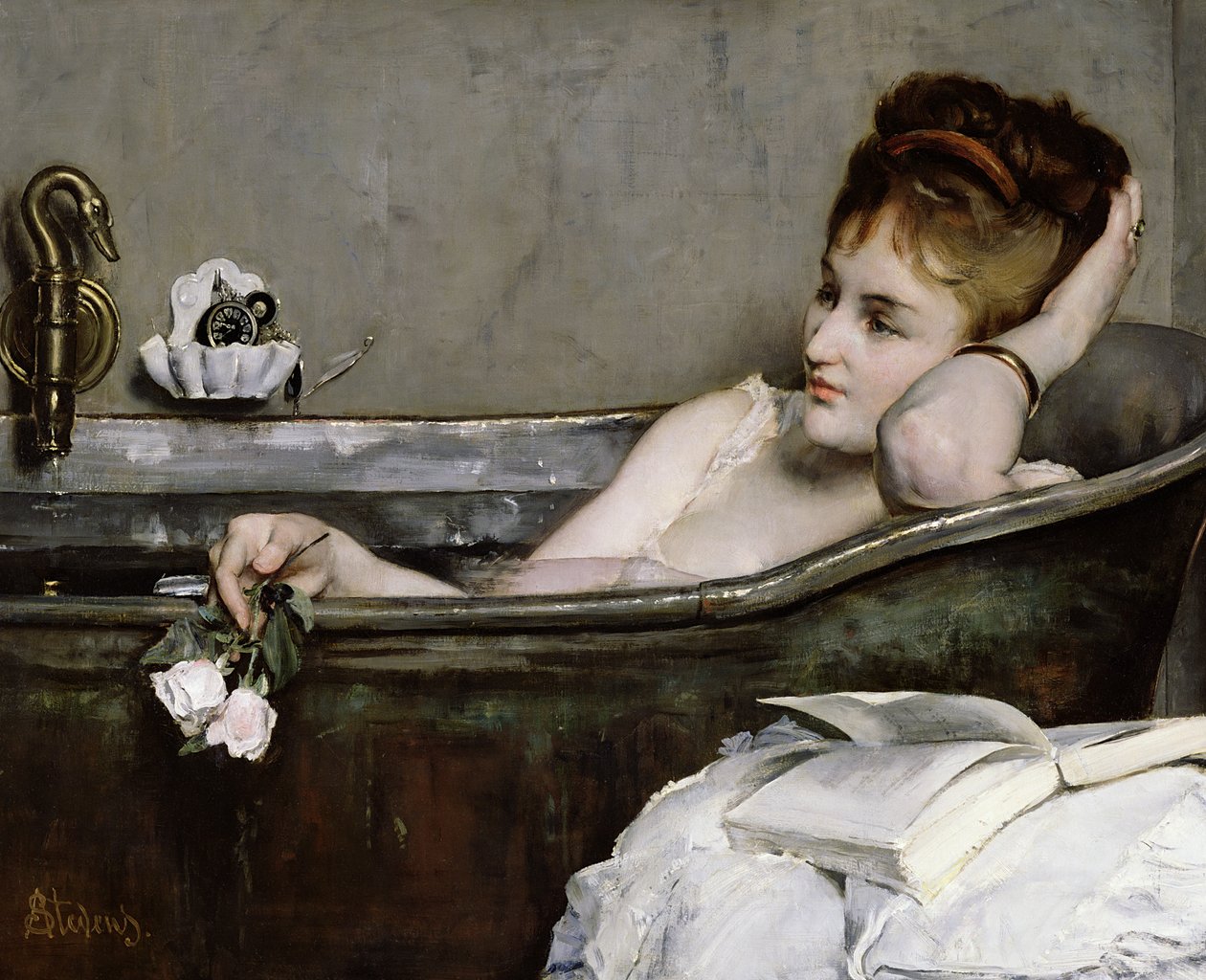 Das Bad, um 1867 von Alfred Emile Stevens