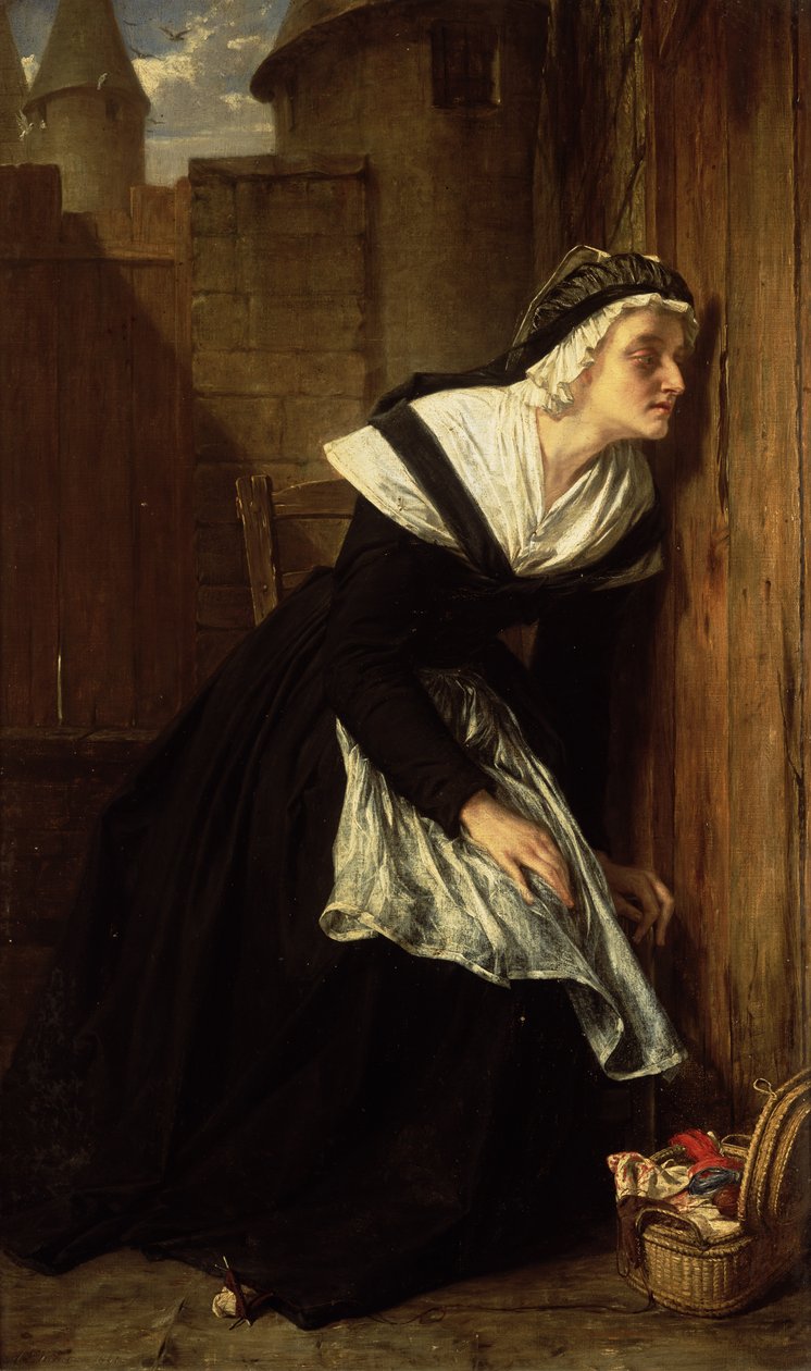 Marie Antoinette im Gefängnis des Tempels, 1861 von Alfred W. Elmore