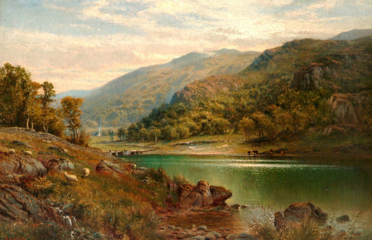 Llyn Mymbyr, Capel Curig, 1882 von Alfred Augustus Glendening