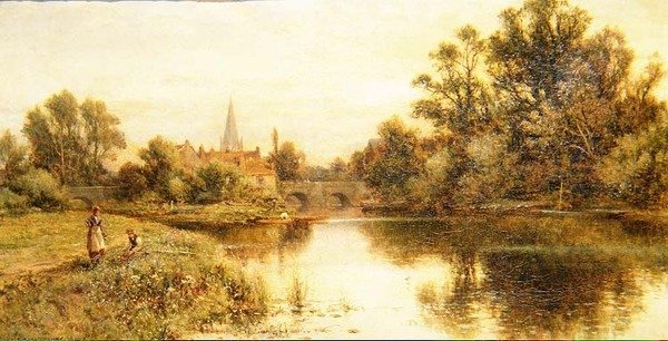 Die Themse bei Marlow von Alfred Augustus Glendening