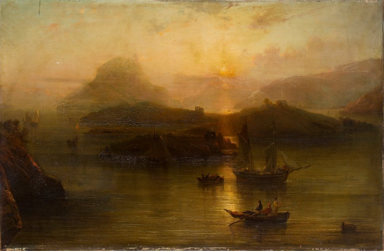 Wicklow Head und Blackrock Castle, 1827-1883 von Alfred Clint