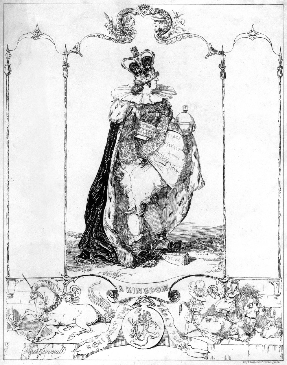 Ein Königreich, 19. Jahrhundert von Alfred Crowquill