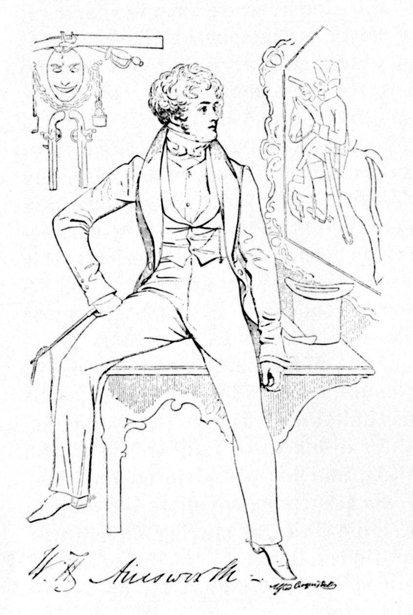 William Harrison Ainsworth, ca. 1835, 1904 von Alfred Crowquill