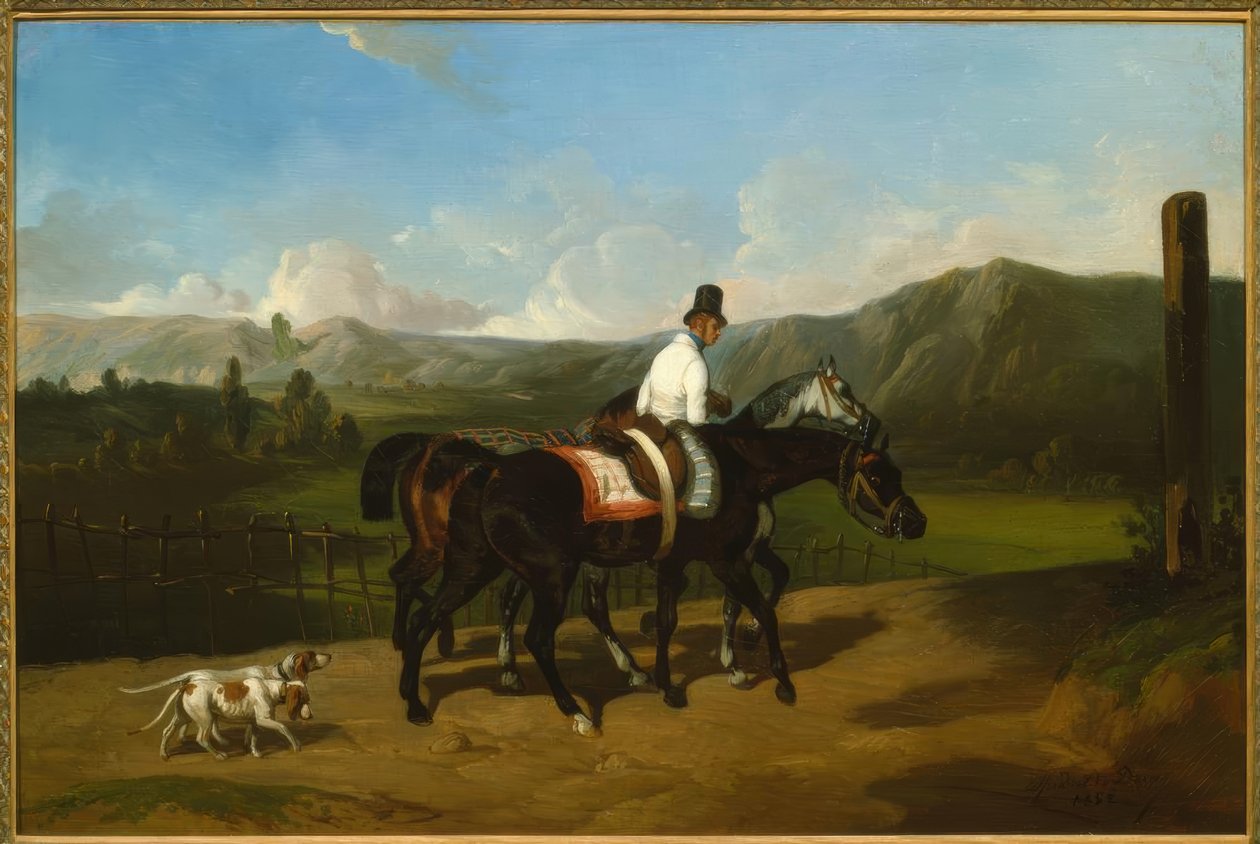 Pferdepromenade von Alfred Dedreux