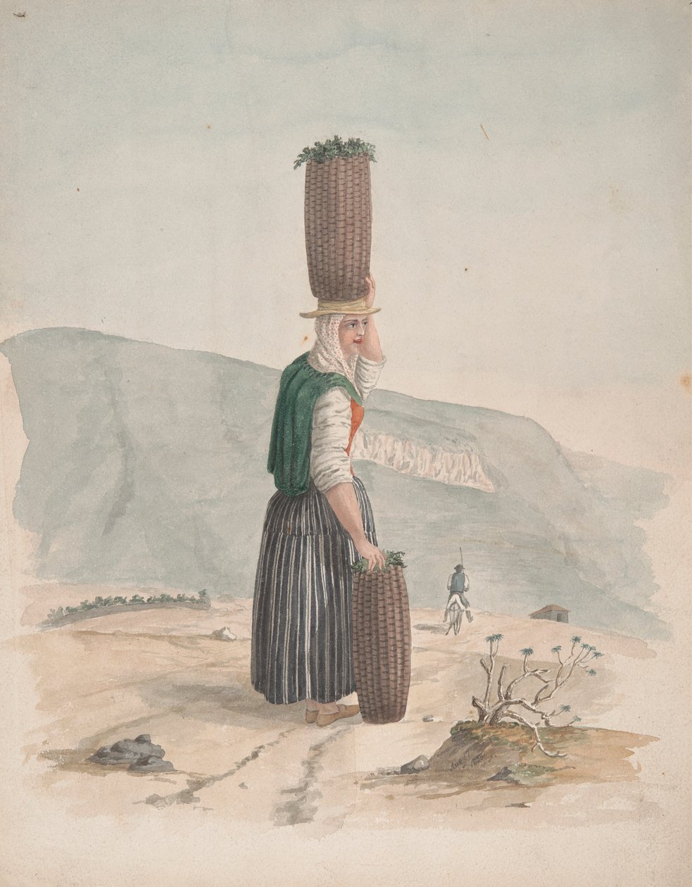 Holzkohlenverkäufer, Teneriffa von Alfred Diston