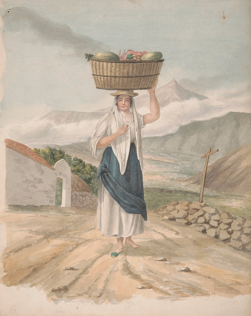 Weibliche Händlerin von Port Orotava von Alfred Diston