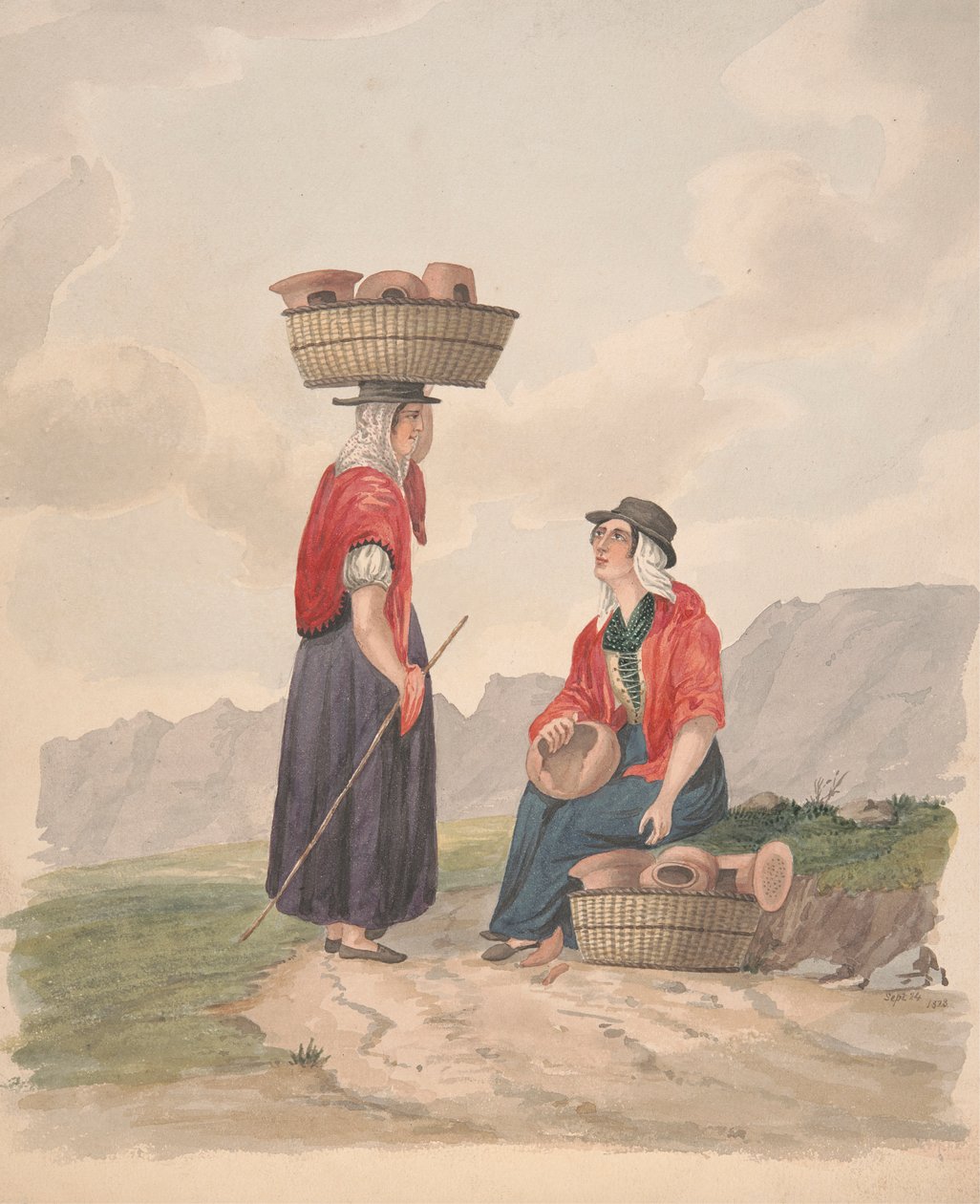 Teneriffa - Frauen von Candelaria von Alfred Diston