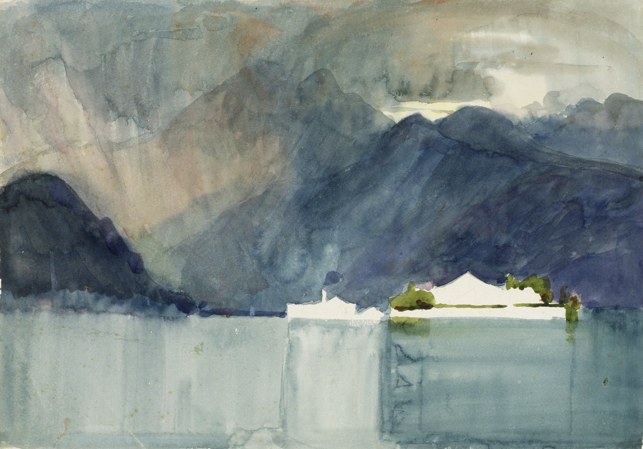Ein Schweizer See von Alfred East