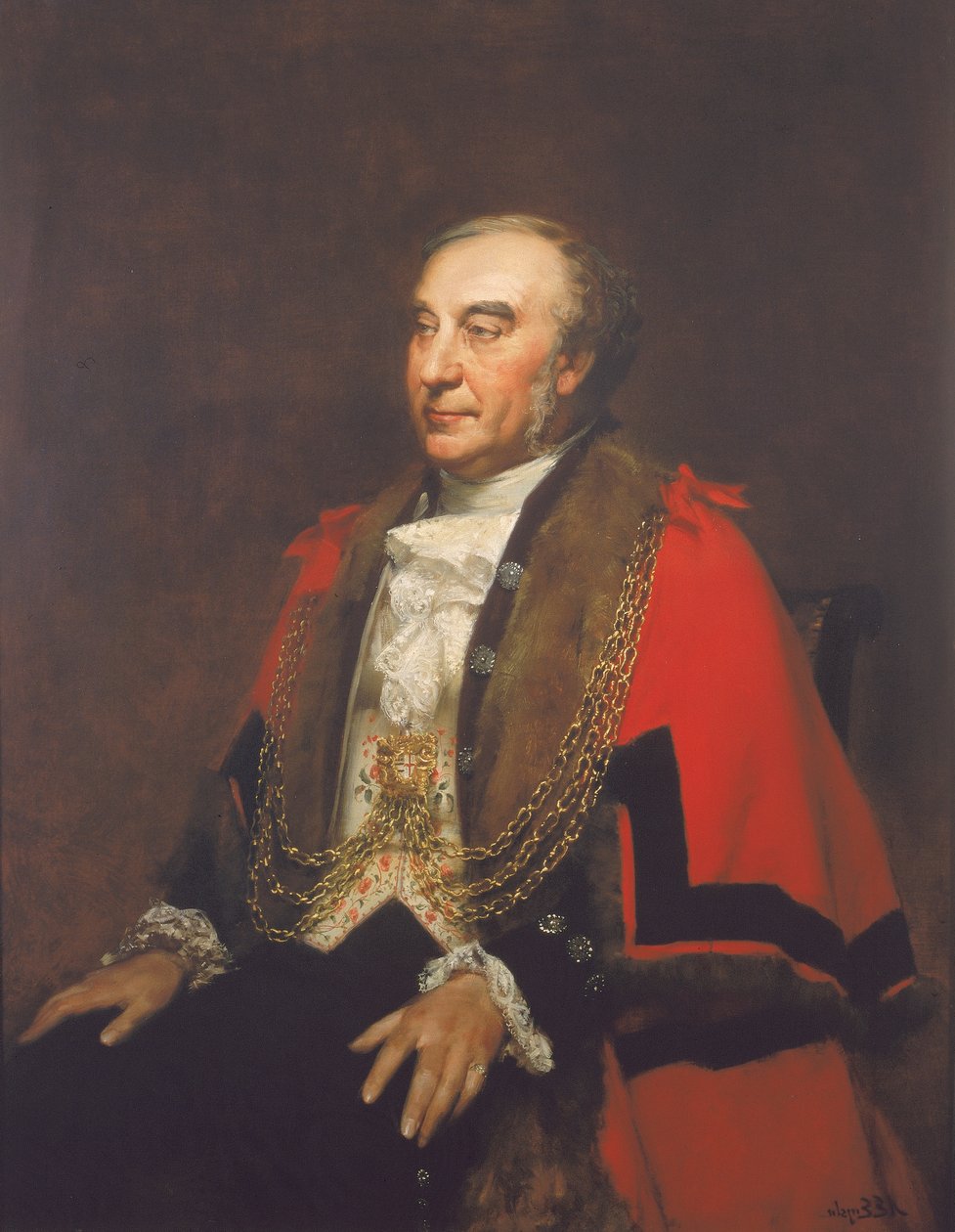 Alderman William Lawrence, Sheriff, ca. 1849 von Alfred Edward Emslie