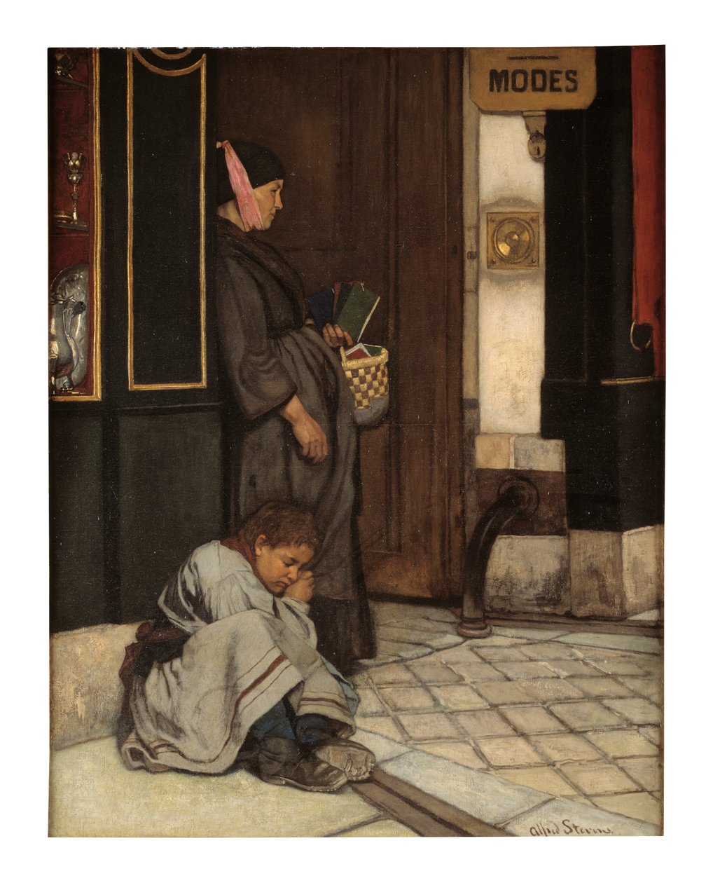 Betteln toleriert von Alfred Emile Stevens
