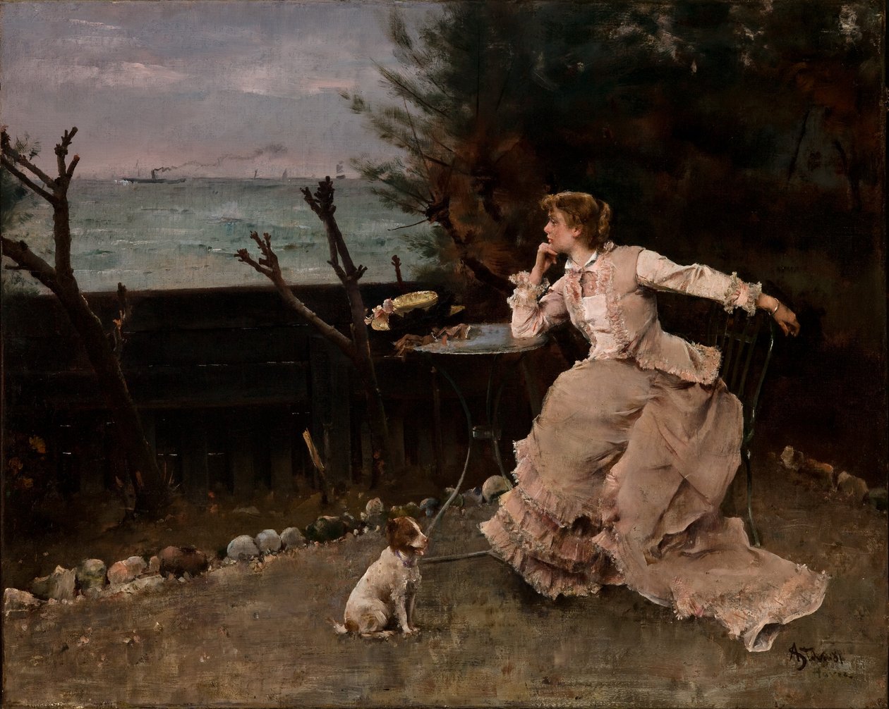In tiefem Gedanken von Alfred Emile Stevens