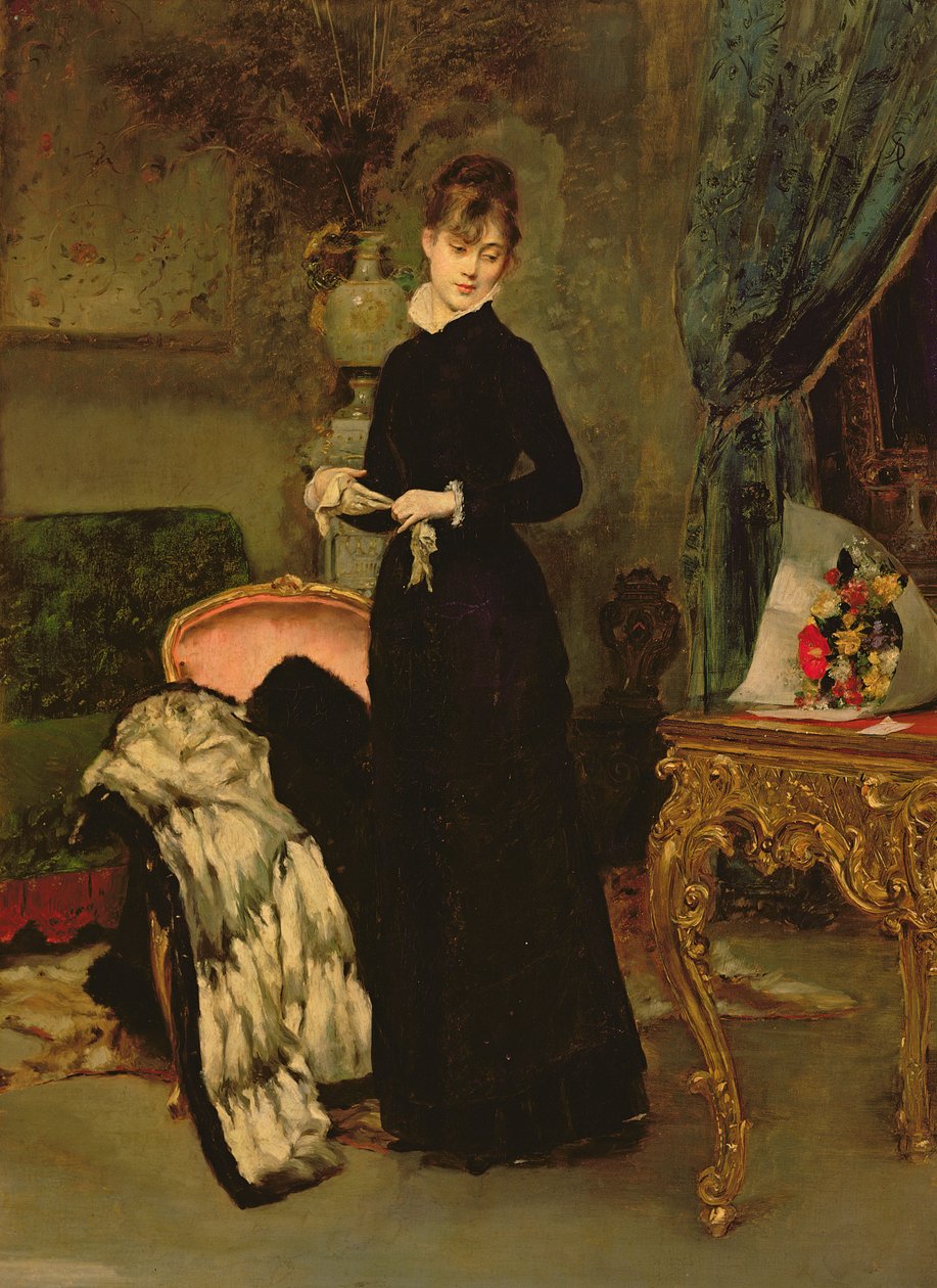 Porträt von Mlle. de Rohan von Alfred Emile Stevens