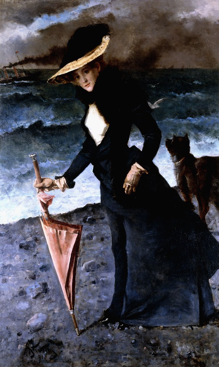 Der Sturm, 1891 von Alfred Emile Stevens
